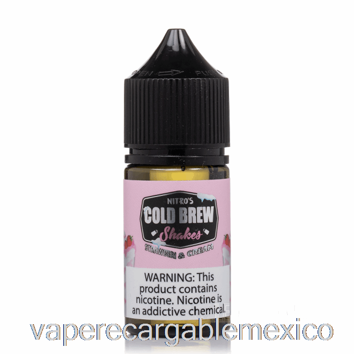Vape Recargable Fresa Y Crema - Sales Nitros Cold Brew - 30ml 45mg